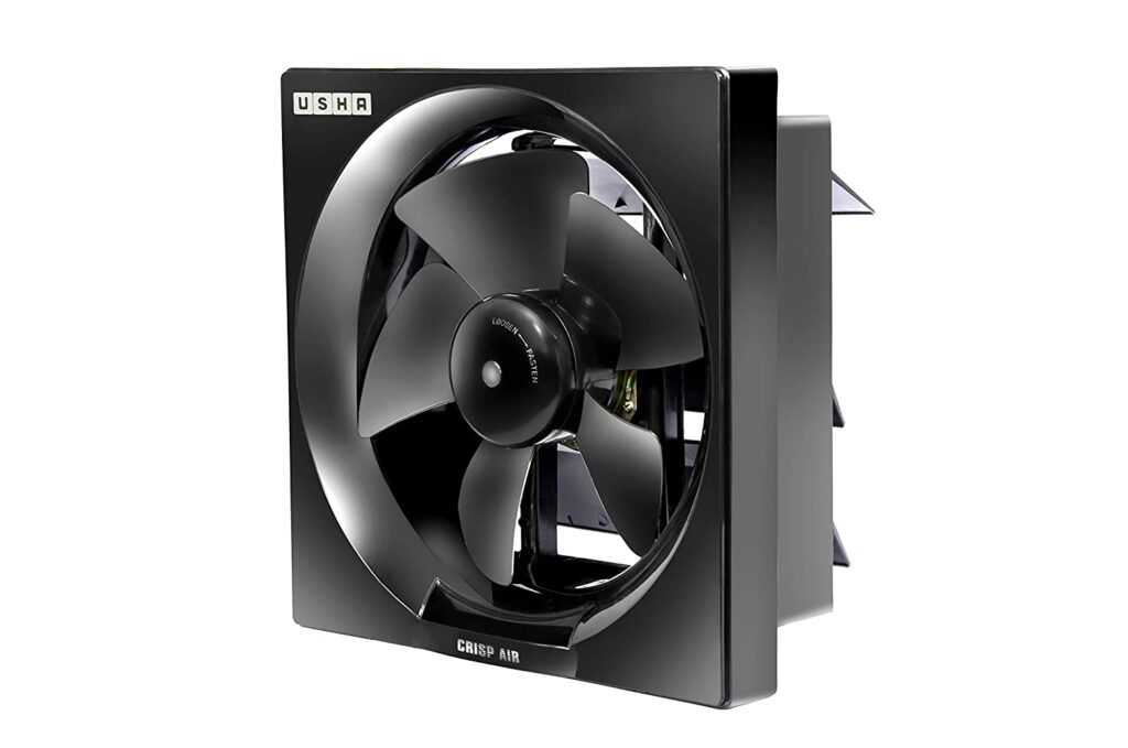 Usha-Crisp-Air-200mm-Sweep-Size-300mm-Duct-Size-Exhaust-Fan-Black