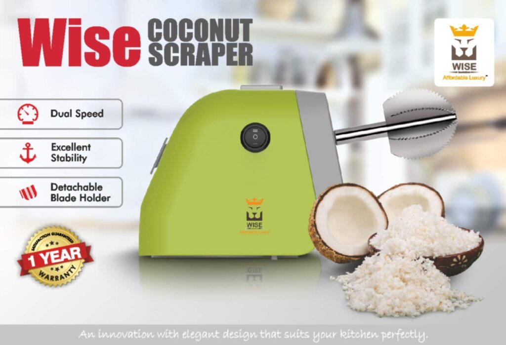 Wise-Plastic-Coconut-Scraper-Green