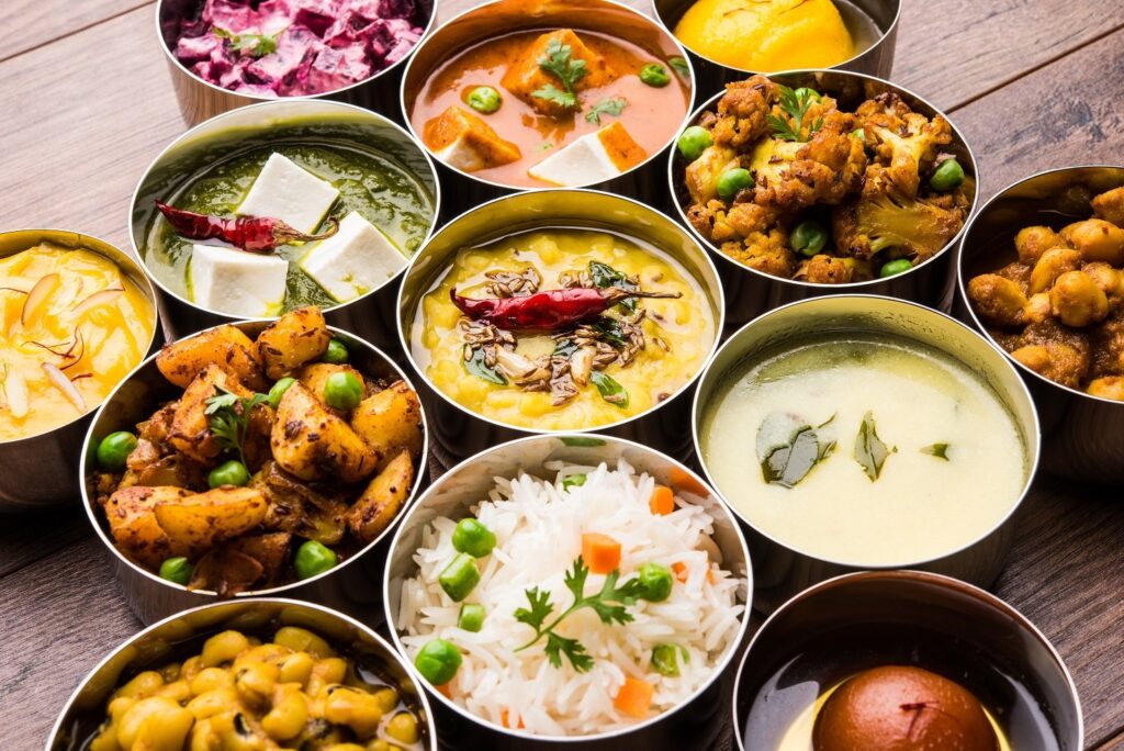 Indian meal accomodates all spices from fmcg brands