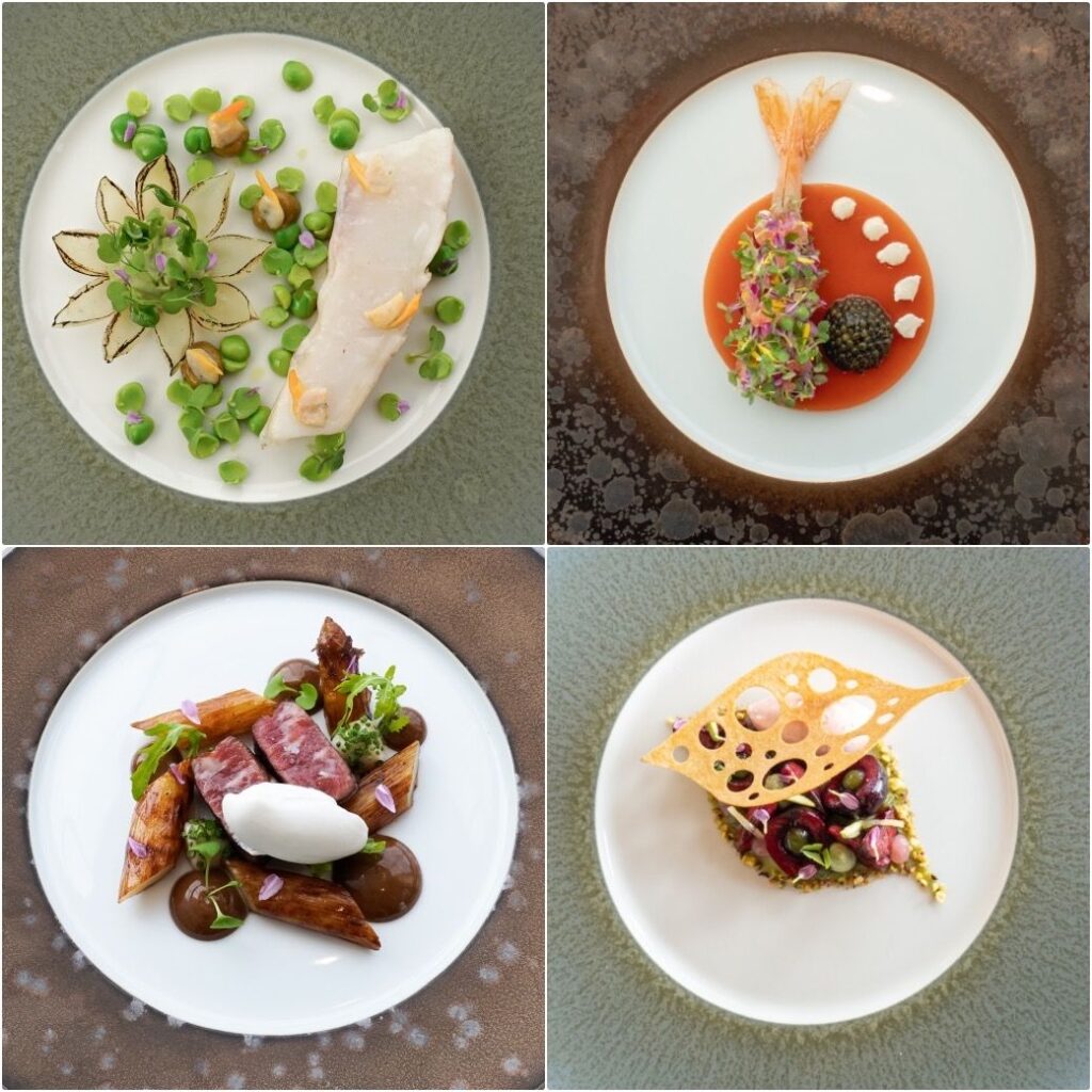 Chefs-de-Cuisine-Ryuki-Kawasaki-of-two-Michelin-starred-Mezzaluna-and-Vincent-Thierry-of-two-Michelin-starred-Chefs-Plated-dish